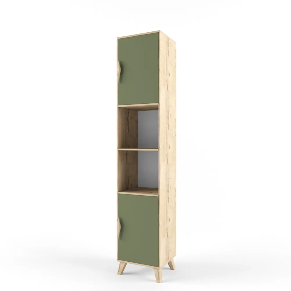 Стеллаж узкий правый «2+2» олива 1