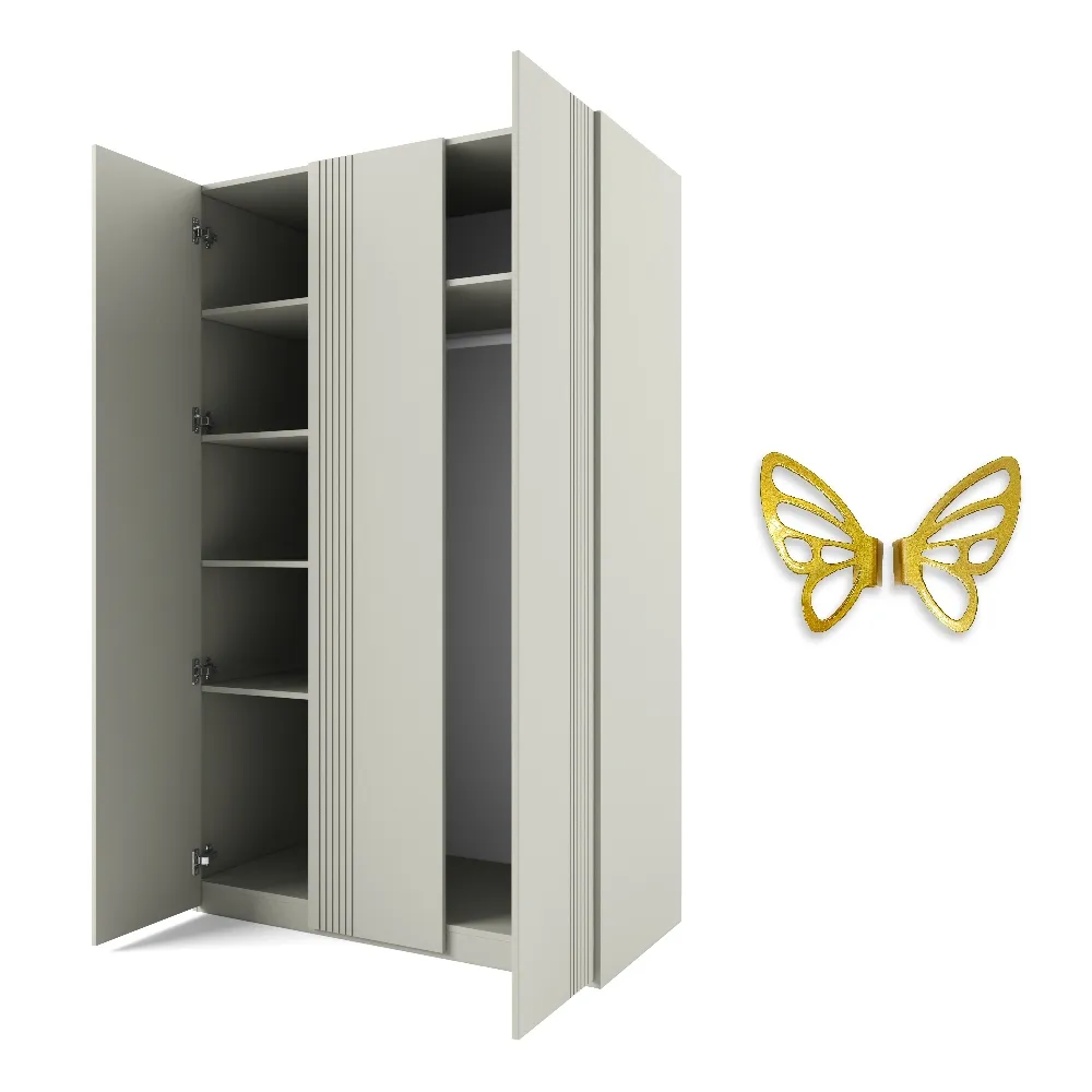 img-Шкаф 3х створчатый Мишель Орегано бабочка 2