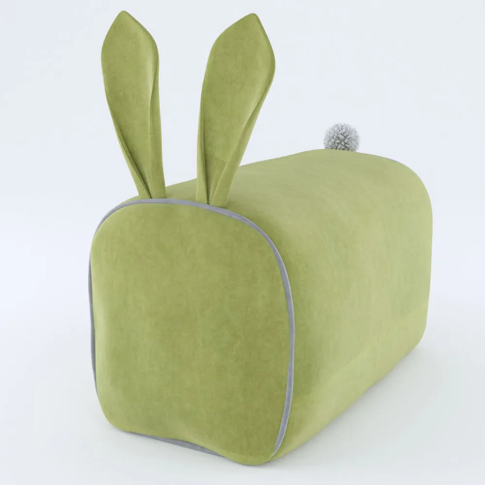 img-Подушка «Заяц» большая Олива 1