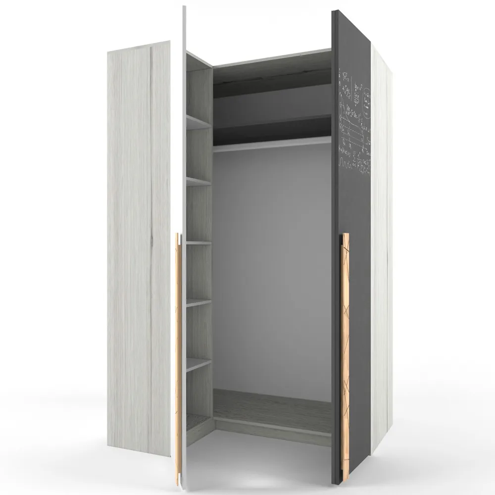 Шкаф угловой Правый «Гармошка» справа 2