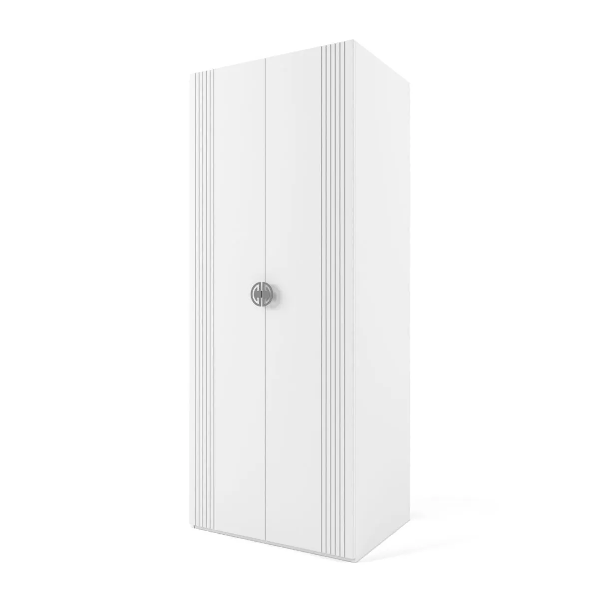 Шкаф платяной Мишель Белый Серый 1