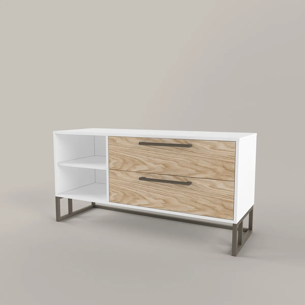 Тумба ТV Тури Белый Графит 1