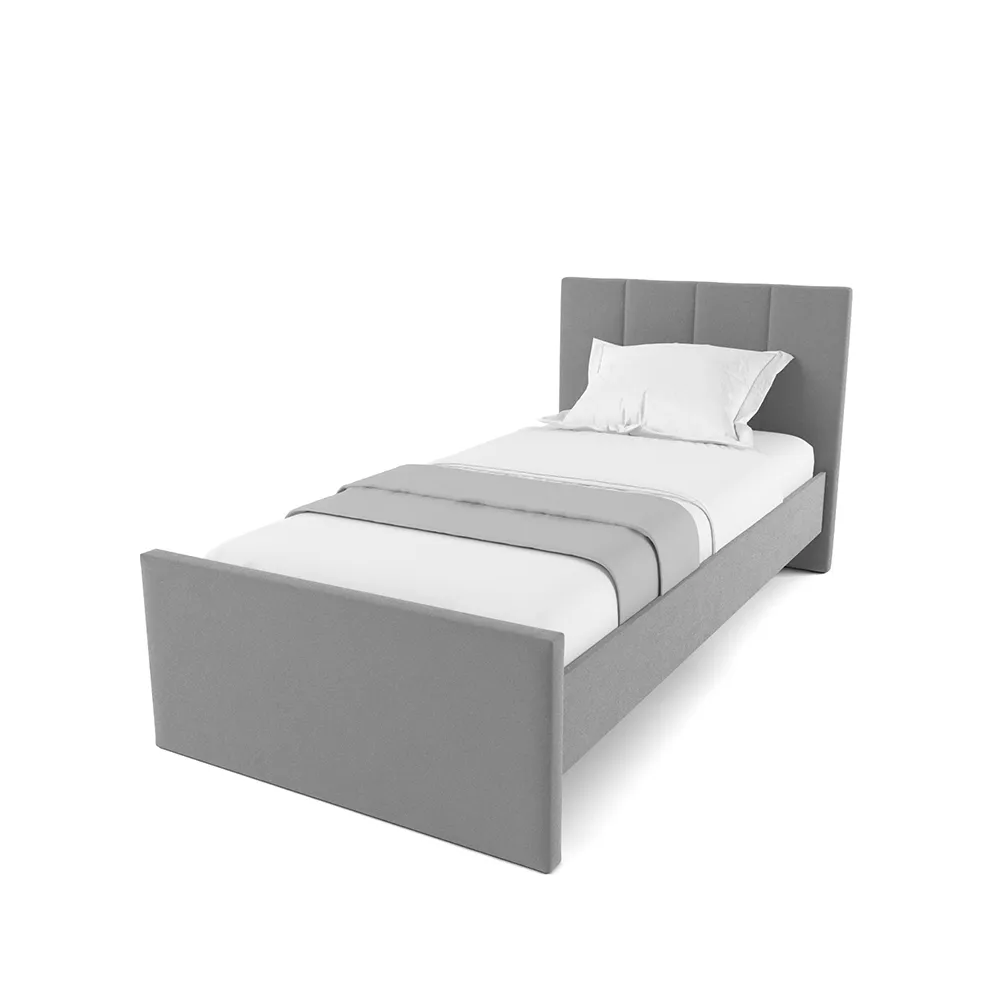 Кровать Мягкая Островная Мишель Серая 900 1