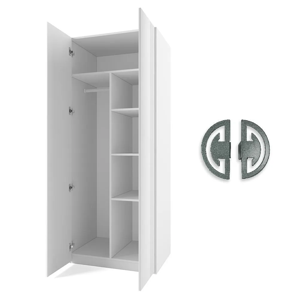 img-Шкаф Мишель Белый Серый 2