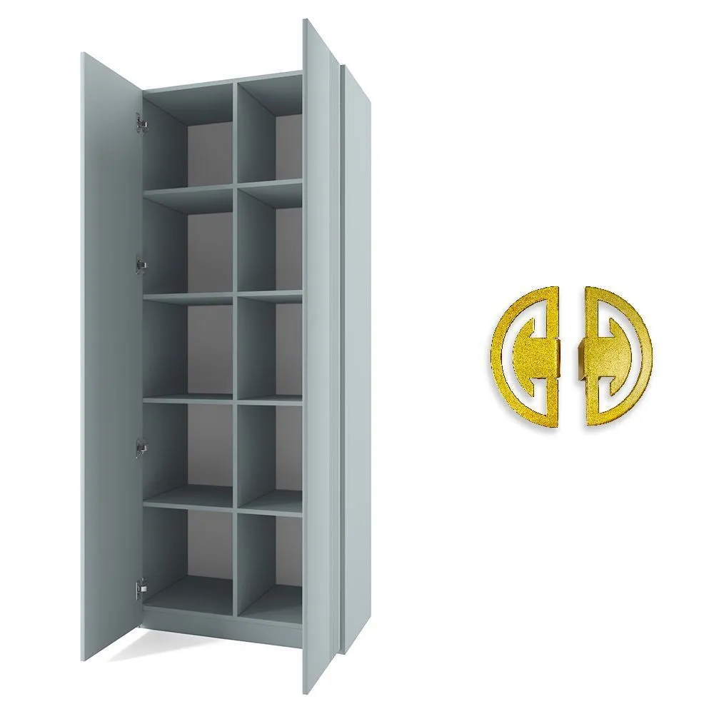 img-Шкаф для книг Мишель Фрост Золото 2