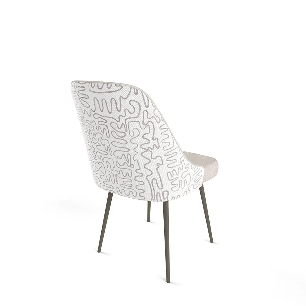 Стул «Афродита» Латте+Инкас / Графитовые ножки