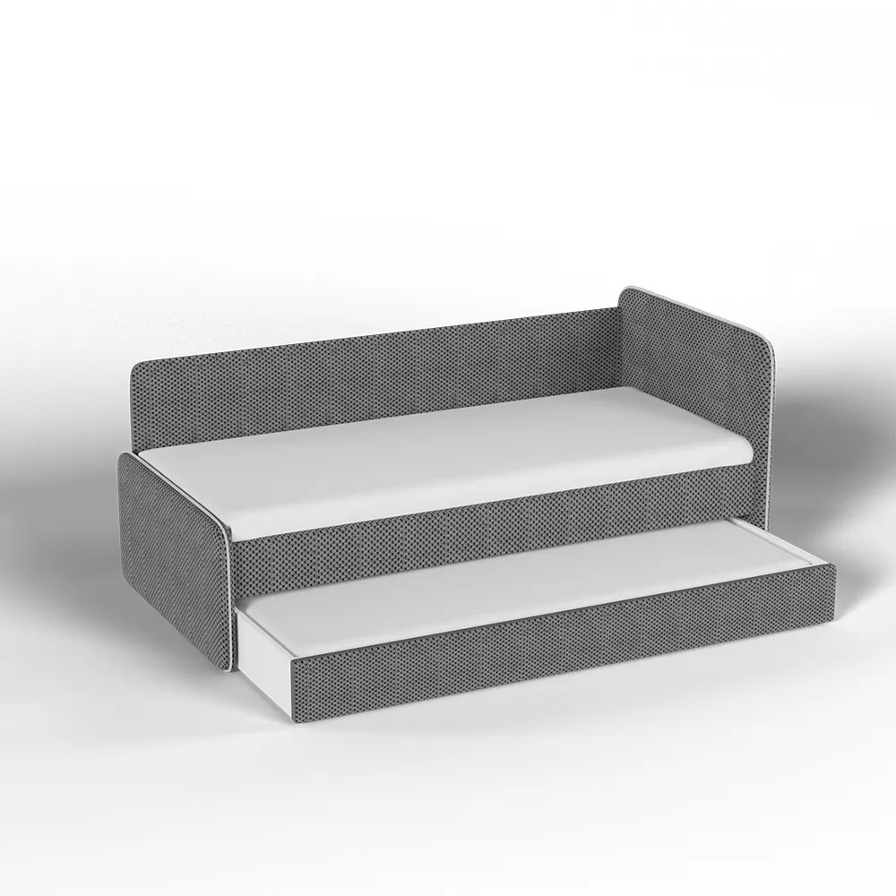 Тахта мягкая Айрис велюр CITUS темно-серый с доп. спальным местом 2