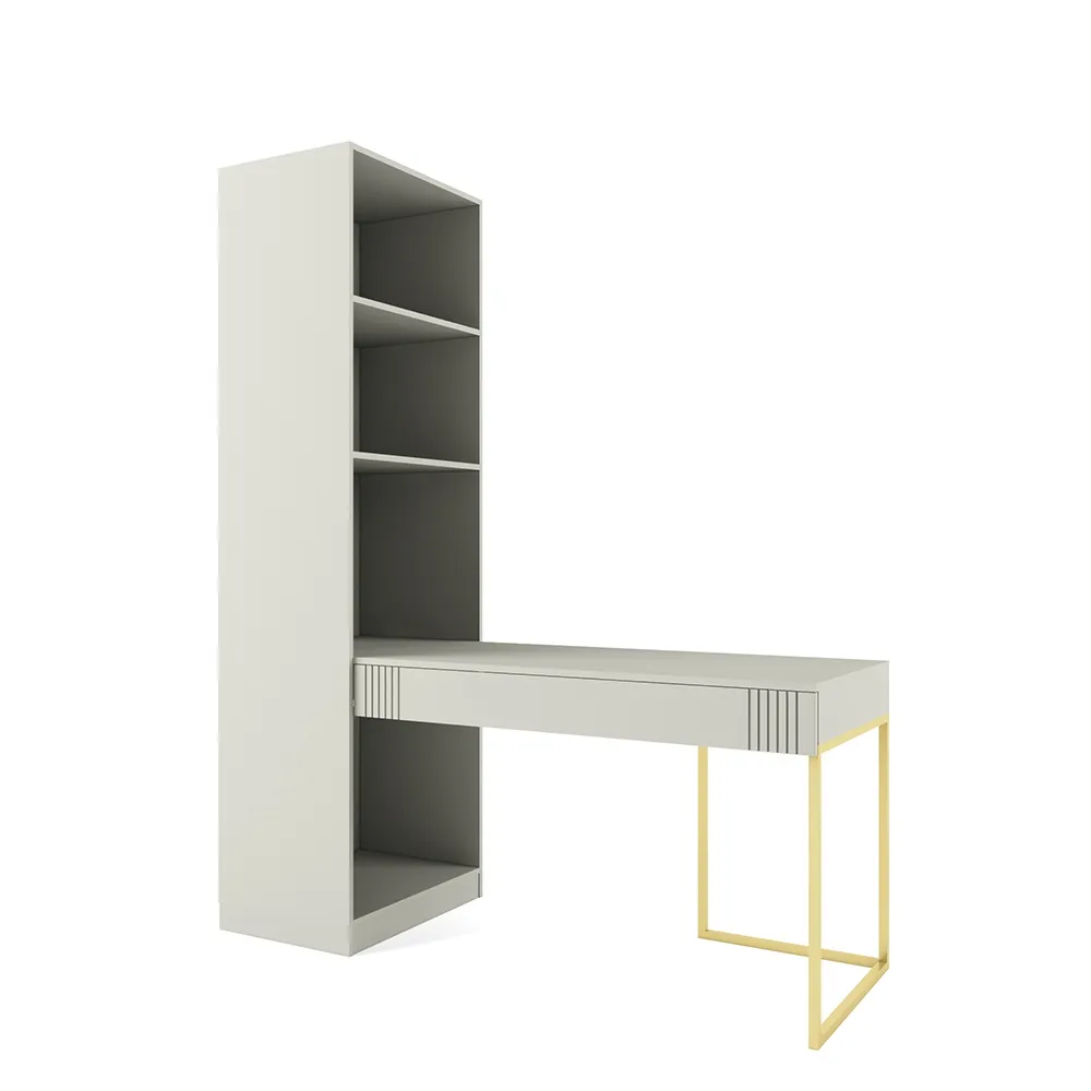 img-Стол со стеллажом Мишель Орегано Золото 1