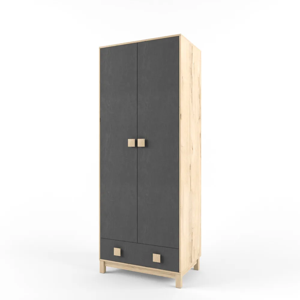 Шкаф «2+2» серый 1