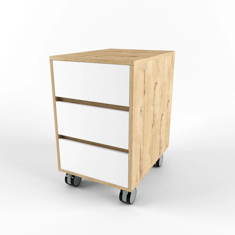 Тумба выкатная белая