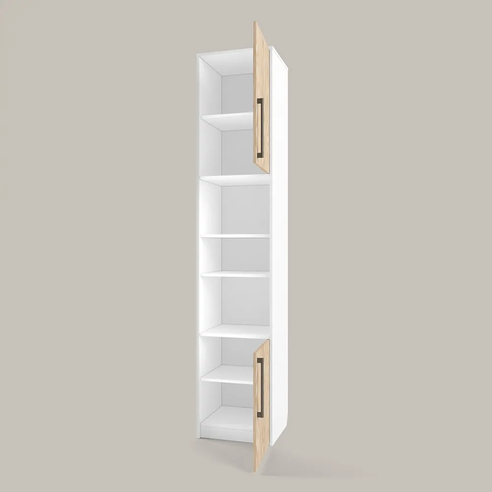 Стеллаж Тури Белый Графит 3