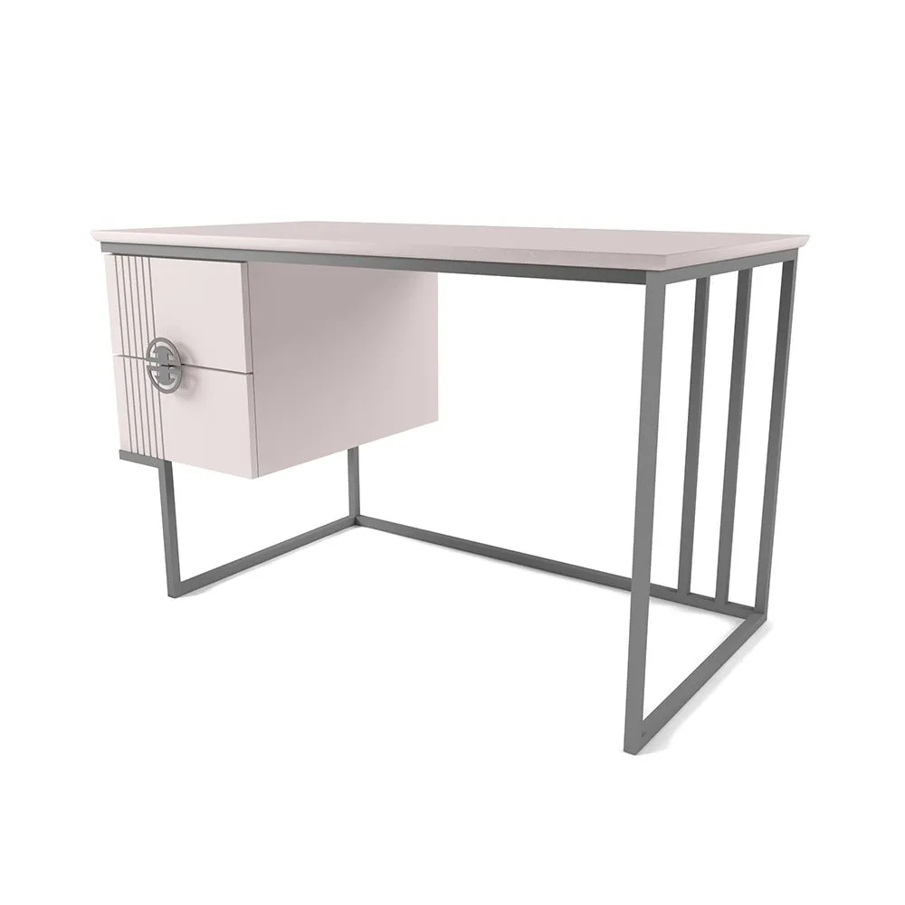 img-Стол с тумбой Мишель Галатея Серый 1