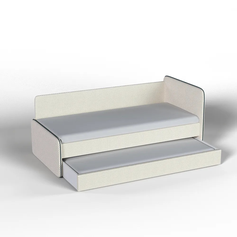 Тахта мягкая Айрис велюр CITUS белый с доп. спальным местом 2