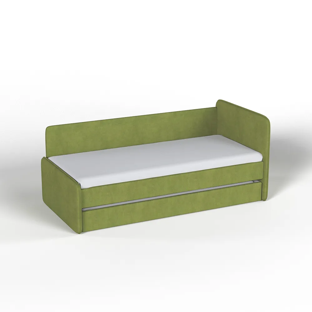 Тахта мягкая Айрис Микровелюр олива с доп. спальным местом 1