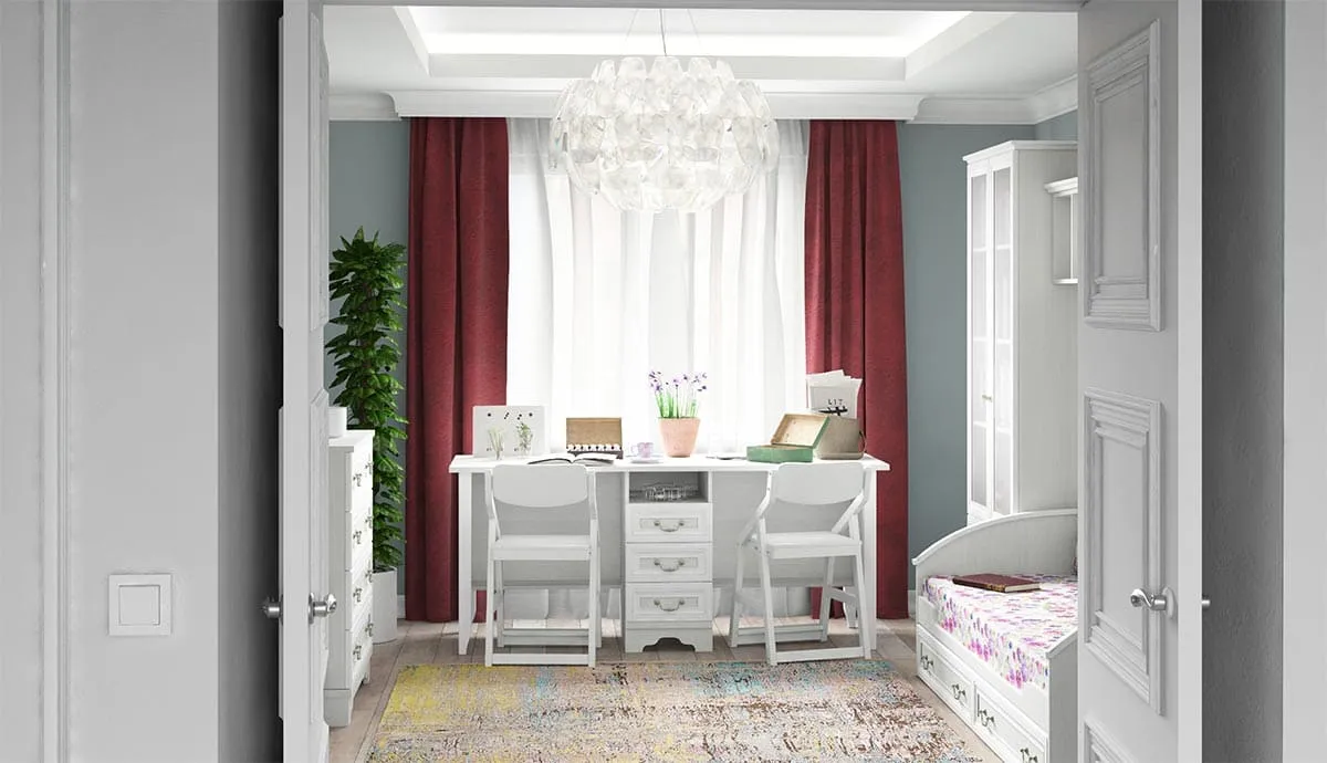 Стол на два рабочих места 5