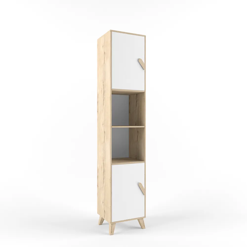 Стеллаж узкий левый «2+2» белый