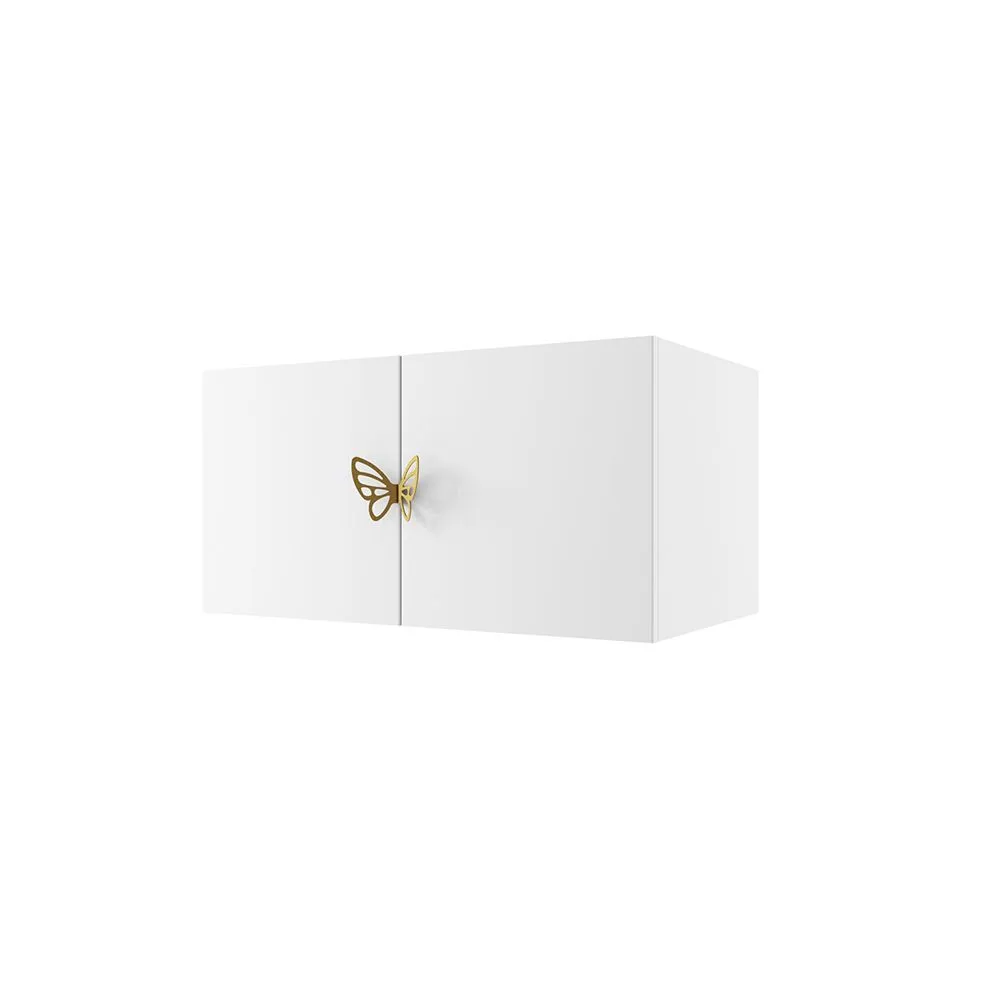 Антресоль для книжного шкафа Мишель Белый Золото