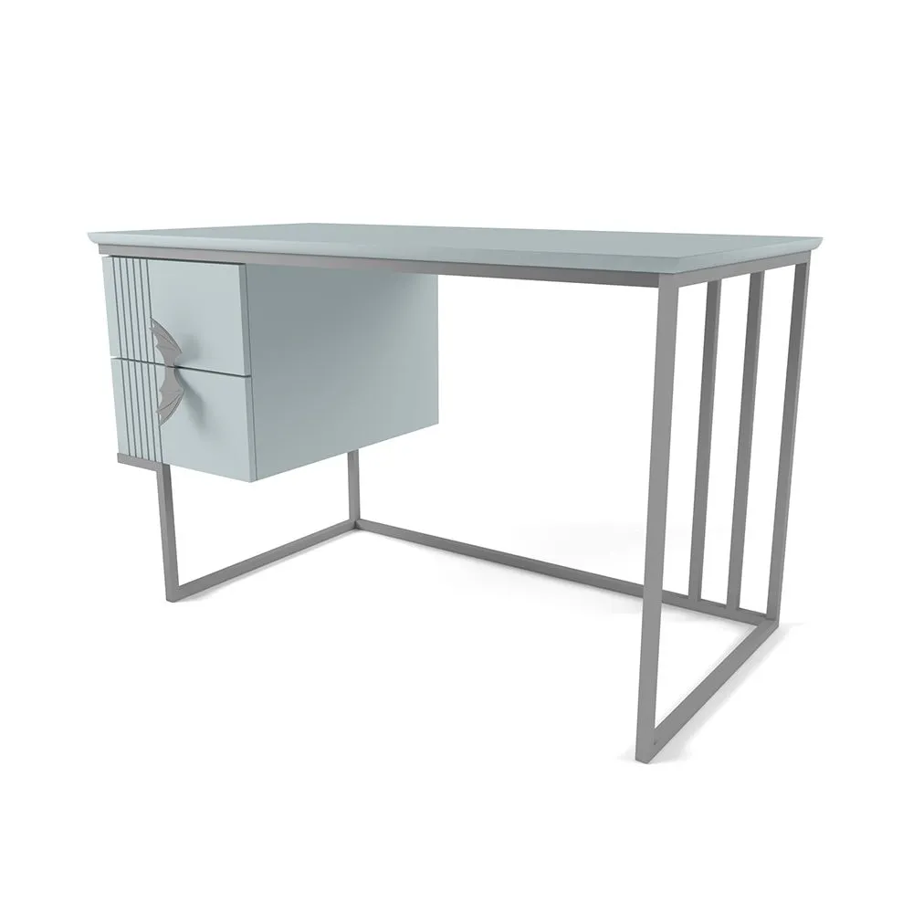 img-Стол с тумбой Мишель Фрост Серый 1