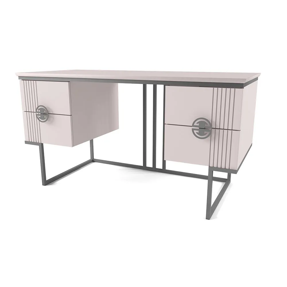 img-Стол 2-х тумбовый Мишель Галатея Серый 1