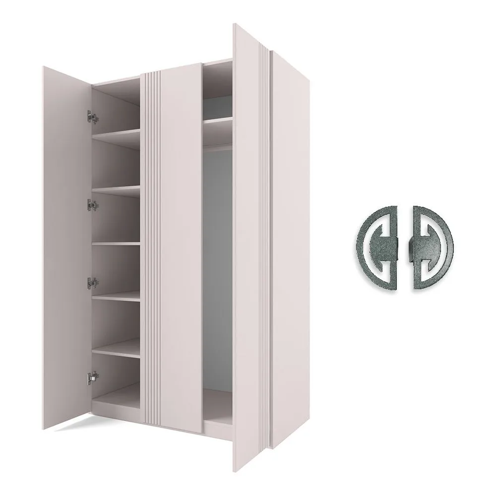 img-Шкаф 3х створчатый Мишель Галатея Деко Серый 2