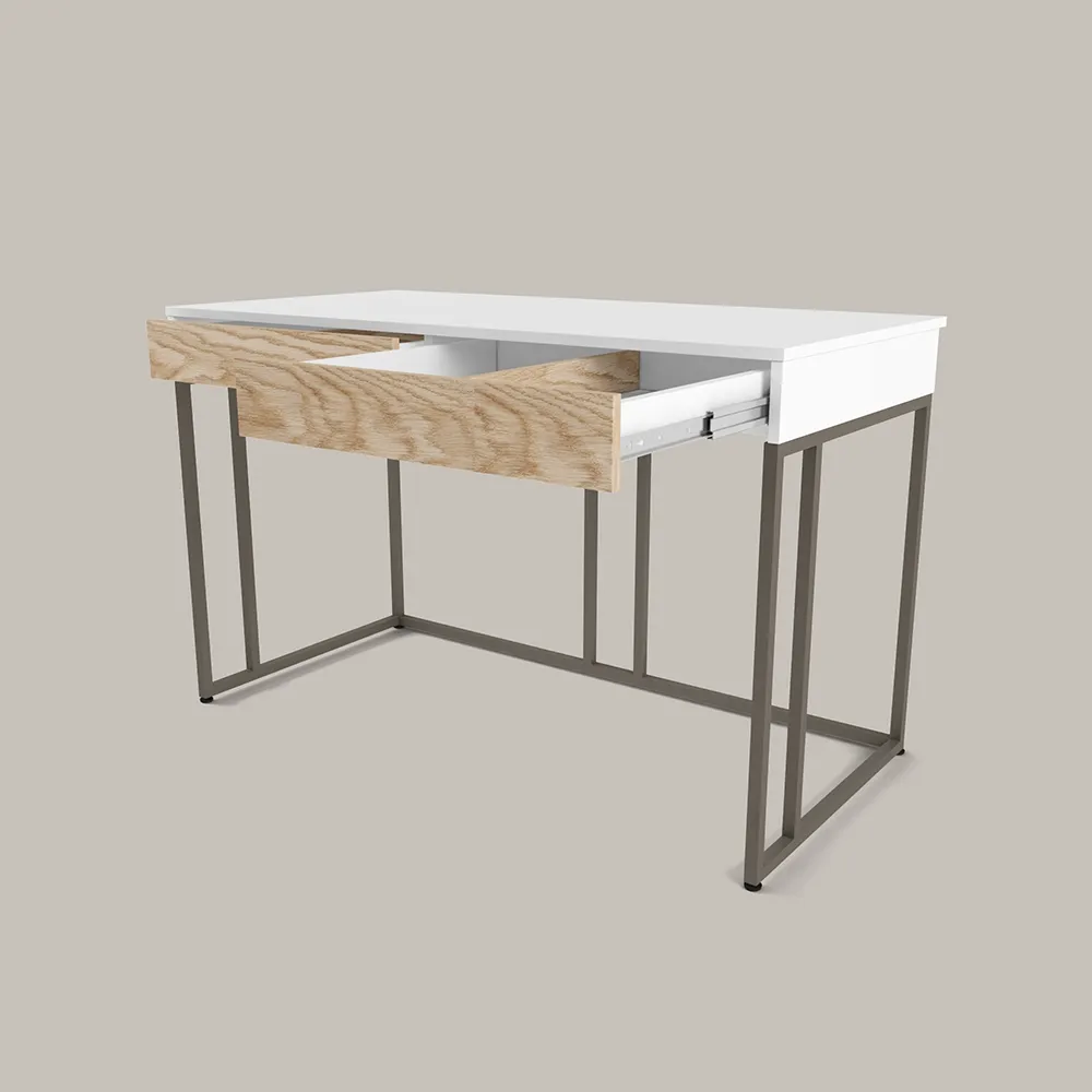 Стол Тури Белый Графит 2