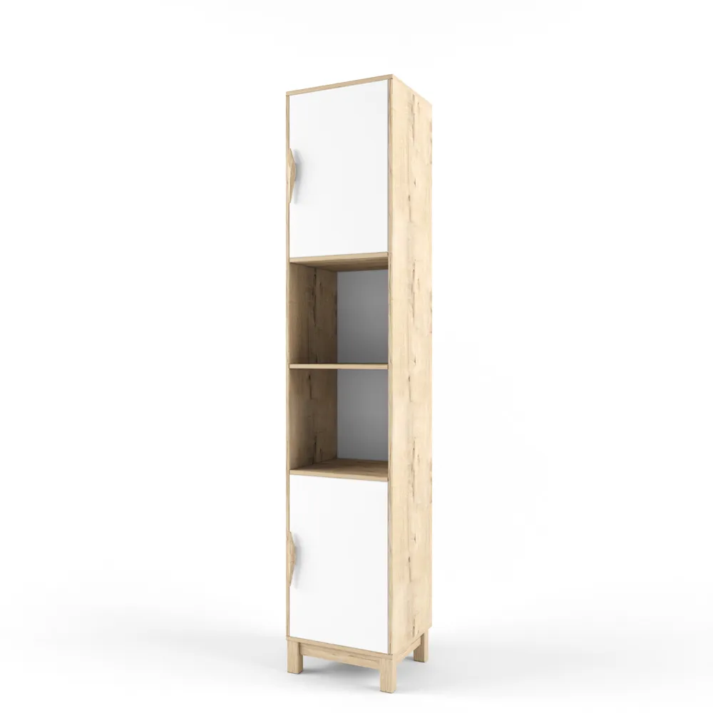 Стеллаж узкий правый «2+2» белый 1