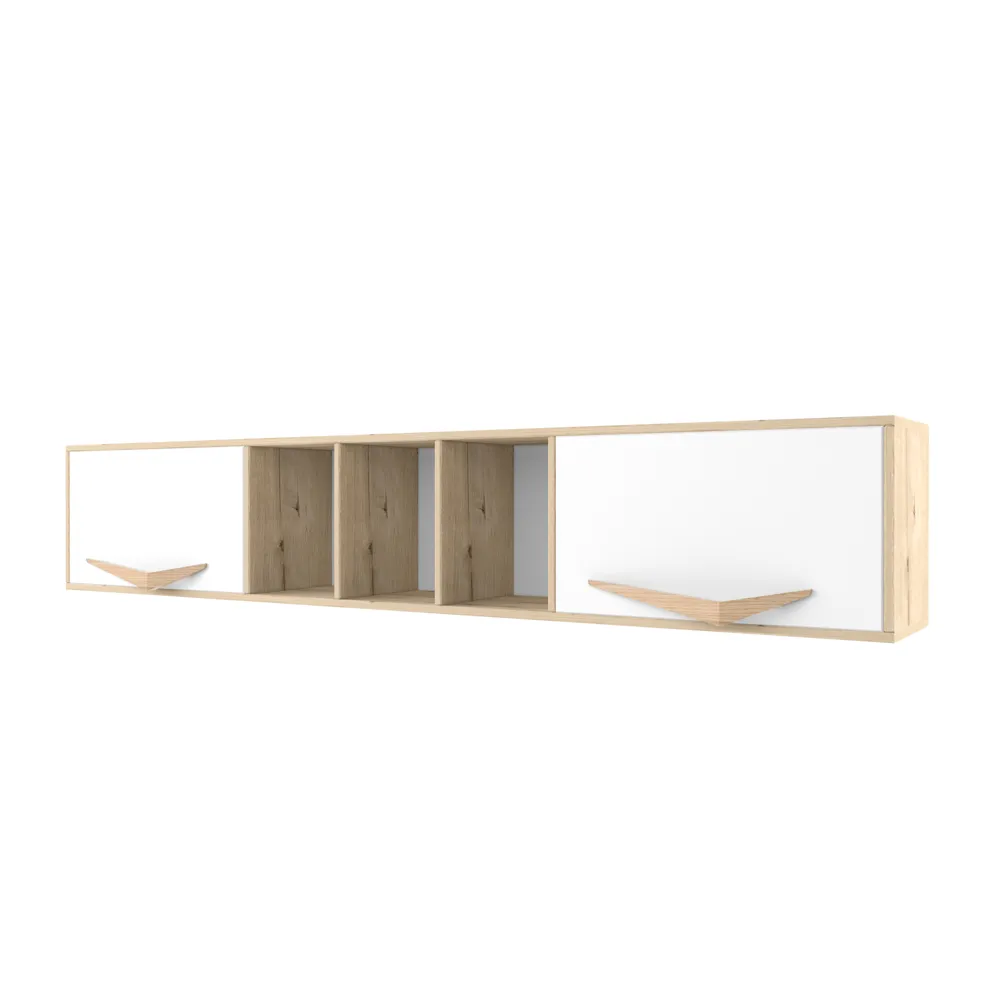 Полка длинная «2+2» белая