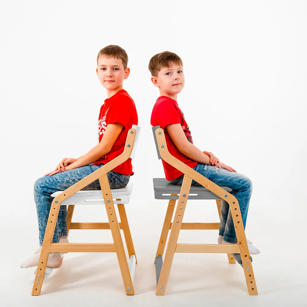 Стул растущий «Робин Wood» комбо белый 5