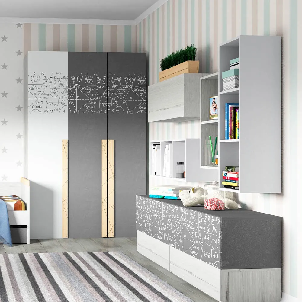 img-Полка 2 Куба с фасадом белая 3