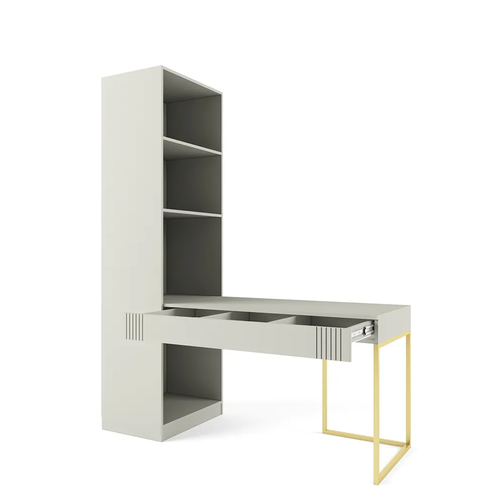 img-Стол со стеллажом Мишель Орегано Золото 2