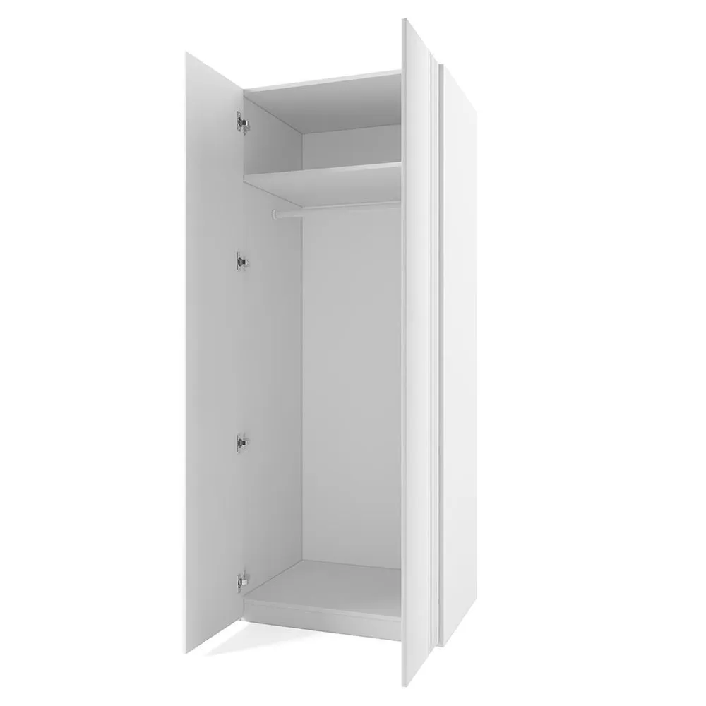 Шкаф платяной Мишель Белый Серый 3