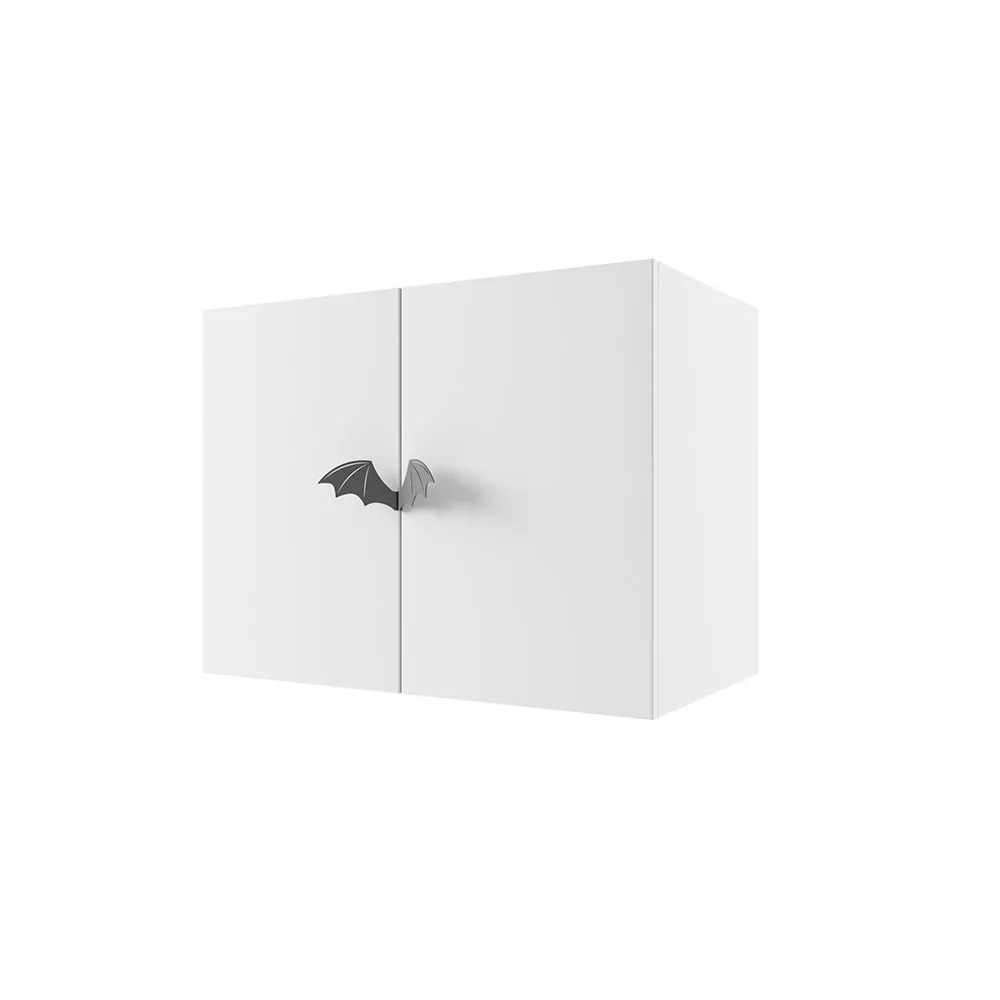 Антресоль для книжного шкафа Мишель Белый Серый 1