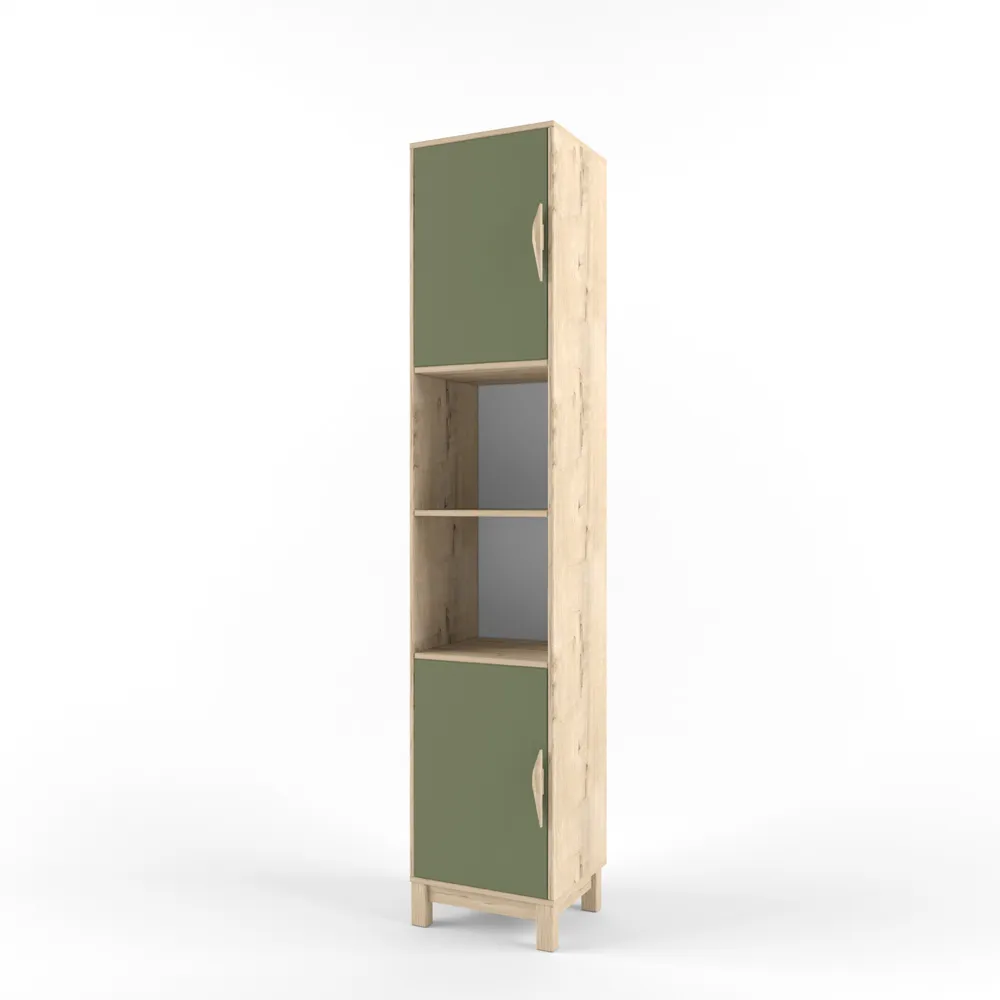 Стеллаж узкий левый «2+2» олива 1