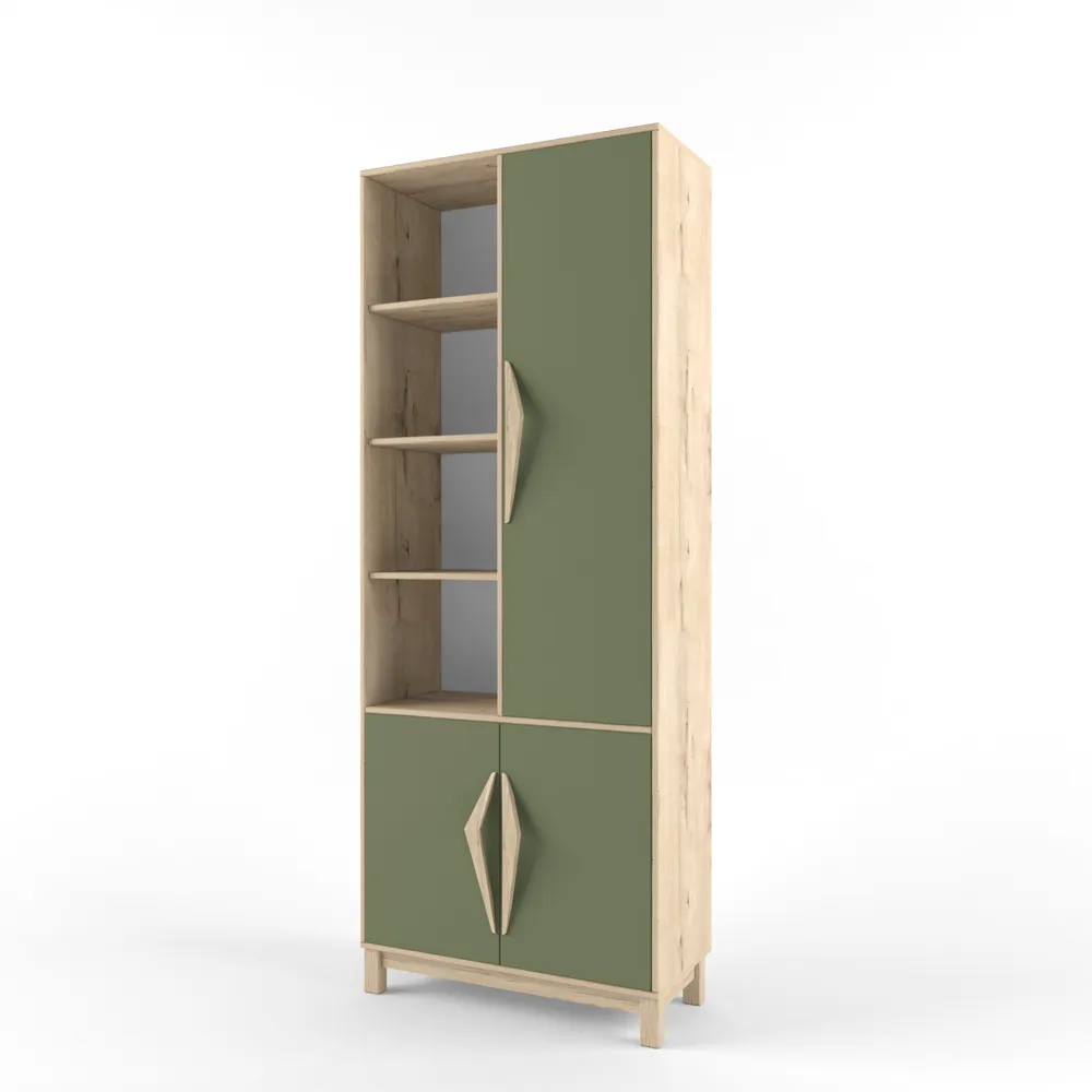  Стеллаж широкий  Дуб Ирландский 1