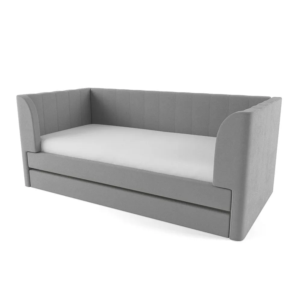 Кровать Мягкая Мия серая 1