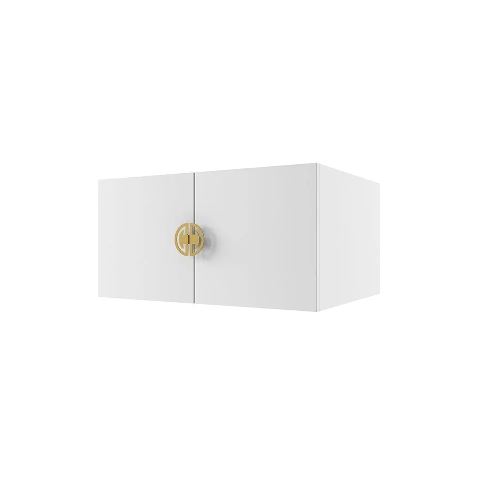 img-Антресоль для шкафа Мишель Белый Золото 1