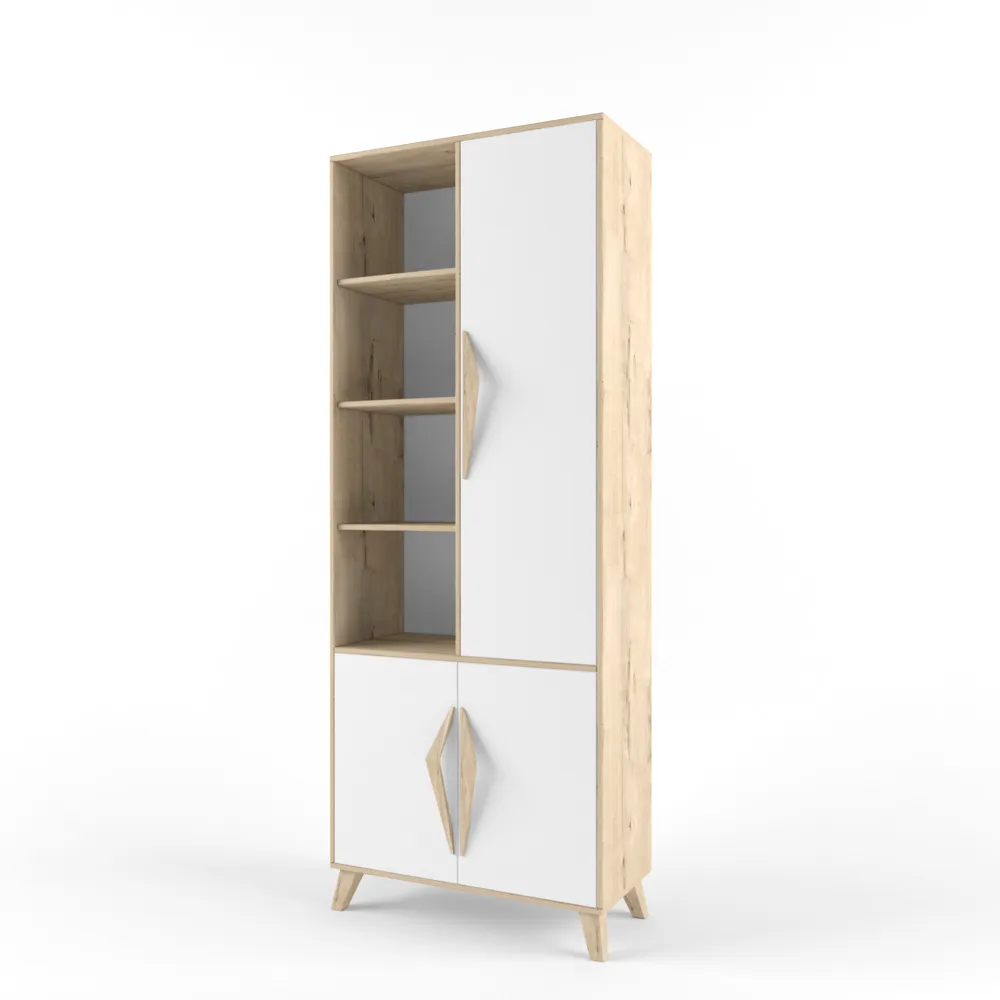  Стеллаж широкий  Дуб Ирландский 1