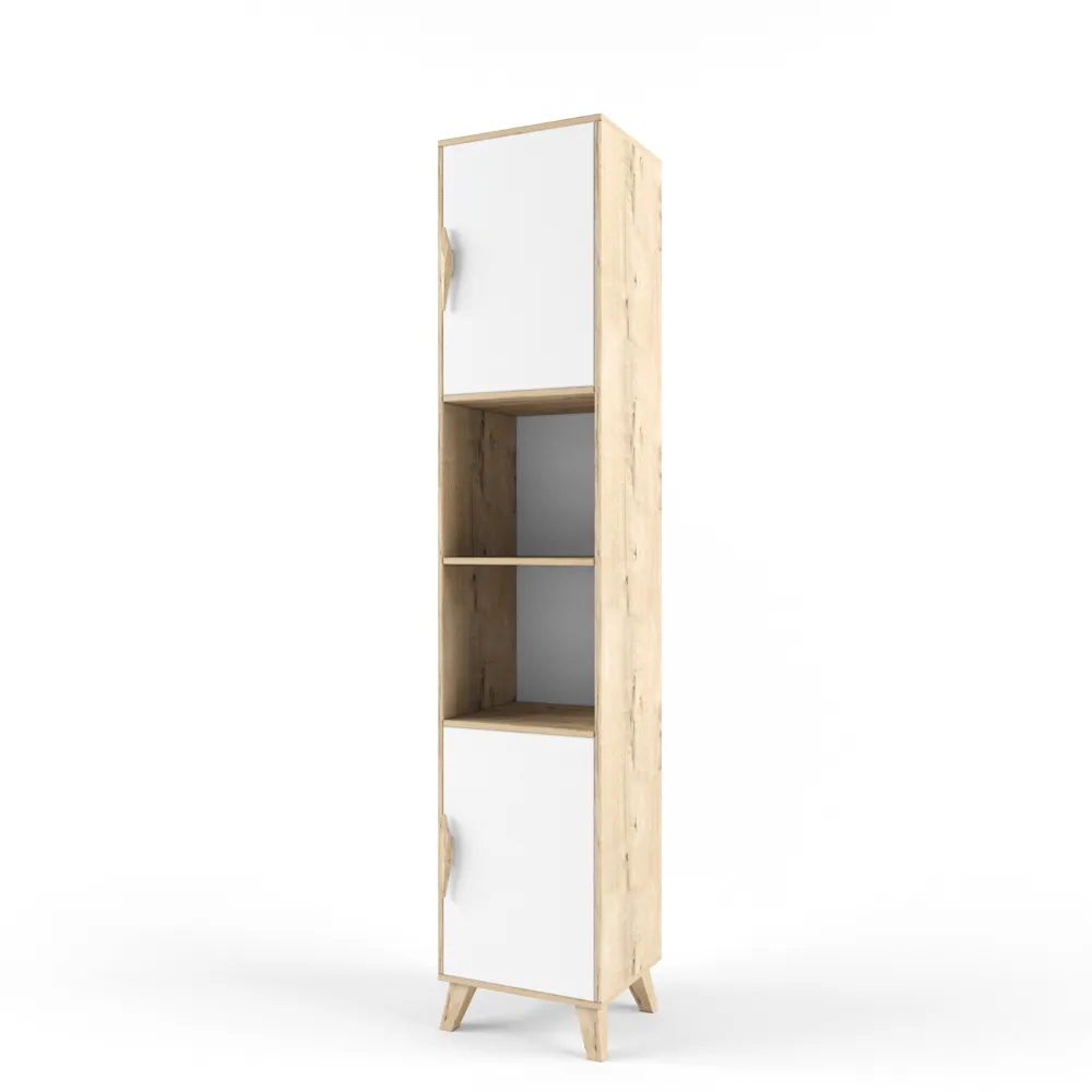 Стеллаж узкий правый «2+2» белый