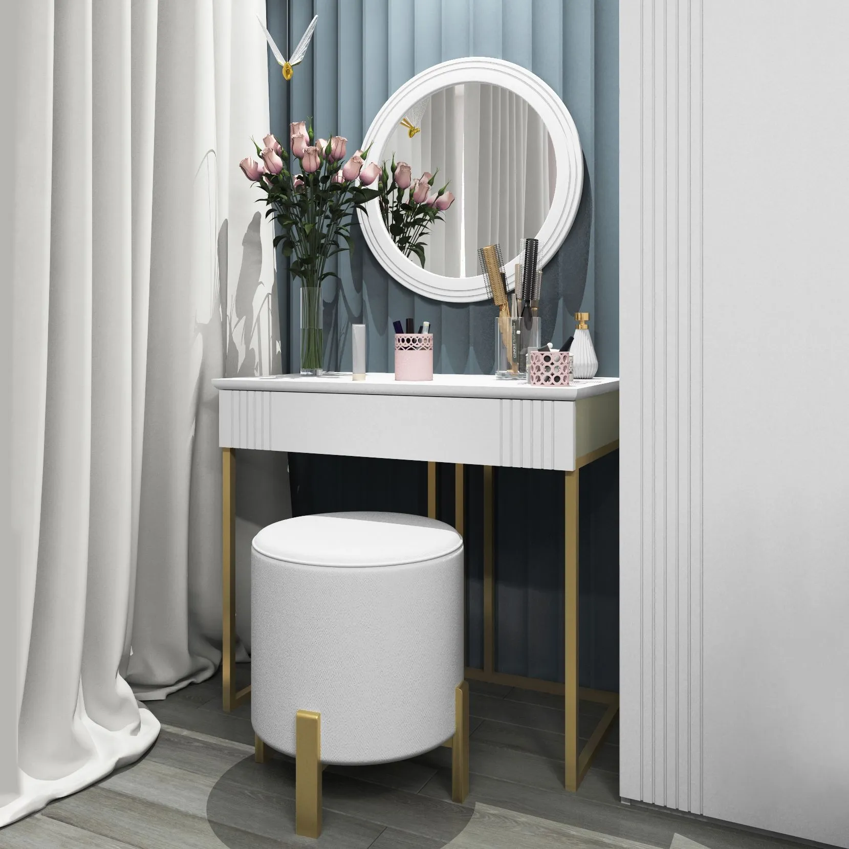 Туалетный столик «Мишель» с зеркалом 1