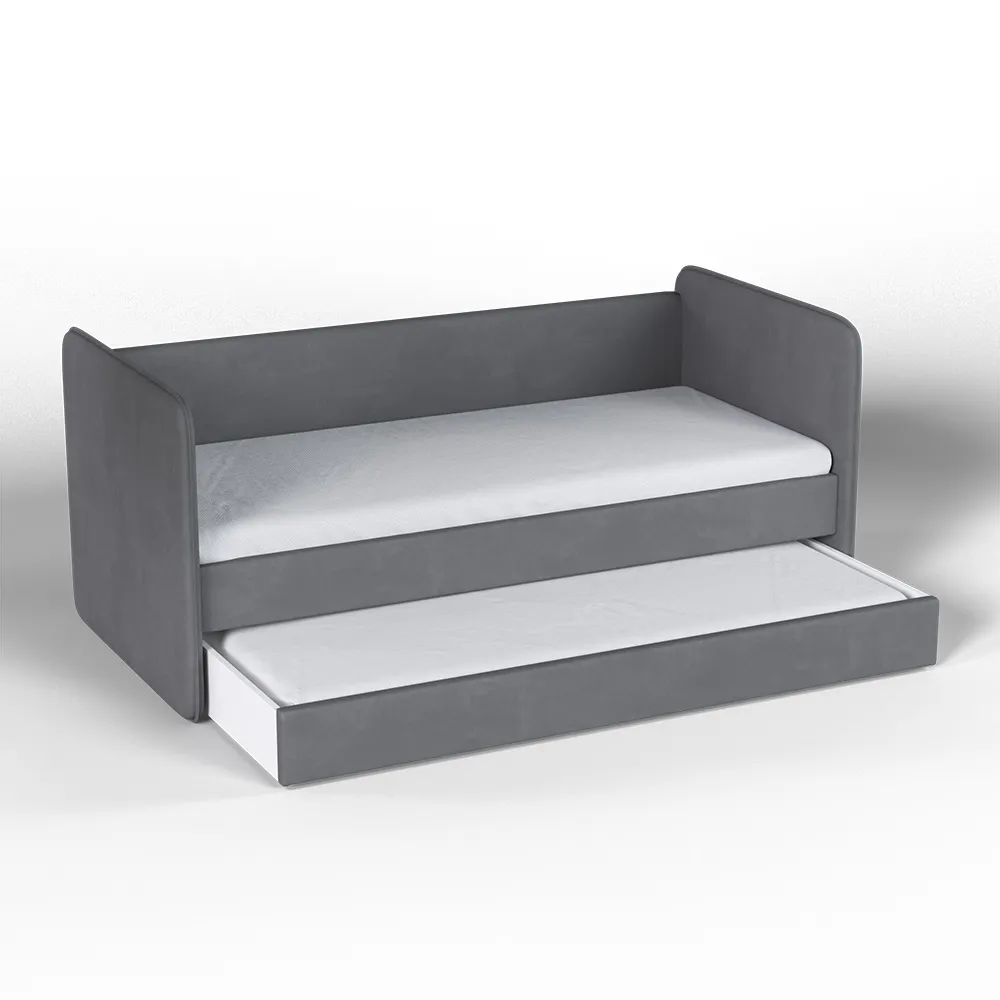 img-Кровать мягкая «Айрис» Серый микровелюр 2