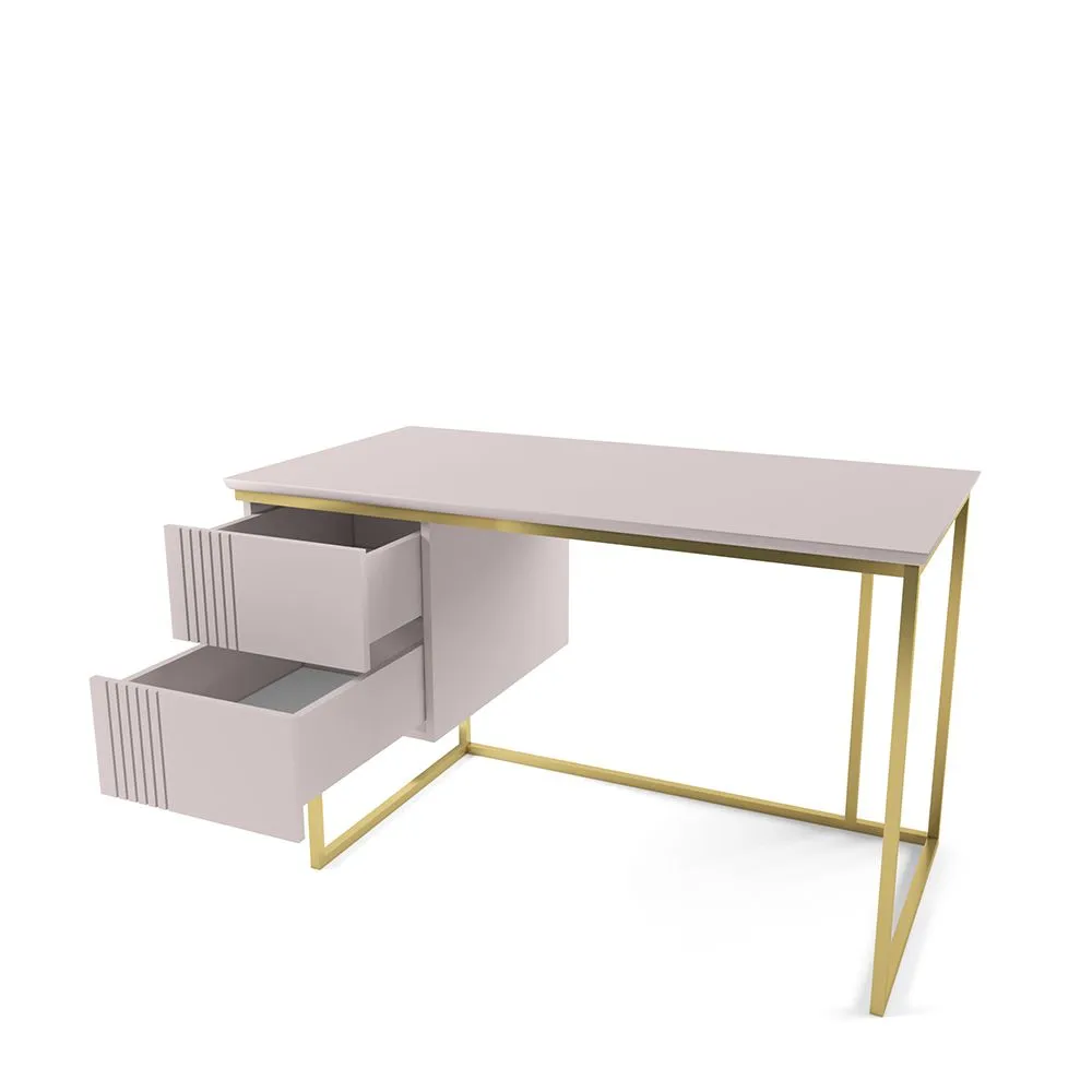 img-Стол с тумбой Мишель Галатея Золото 2