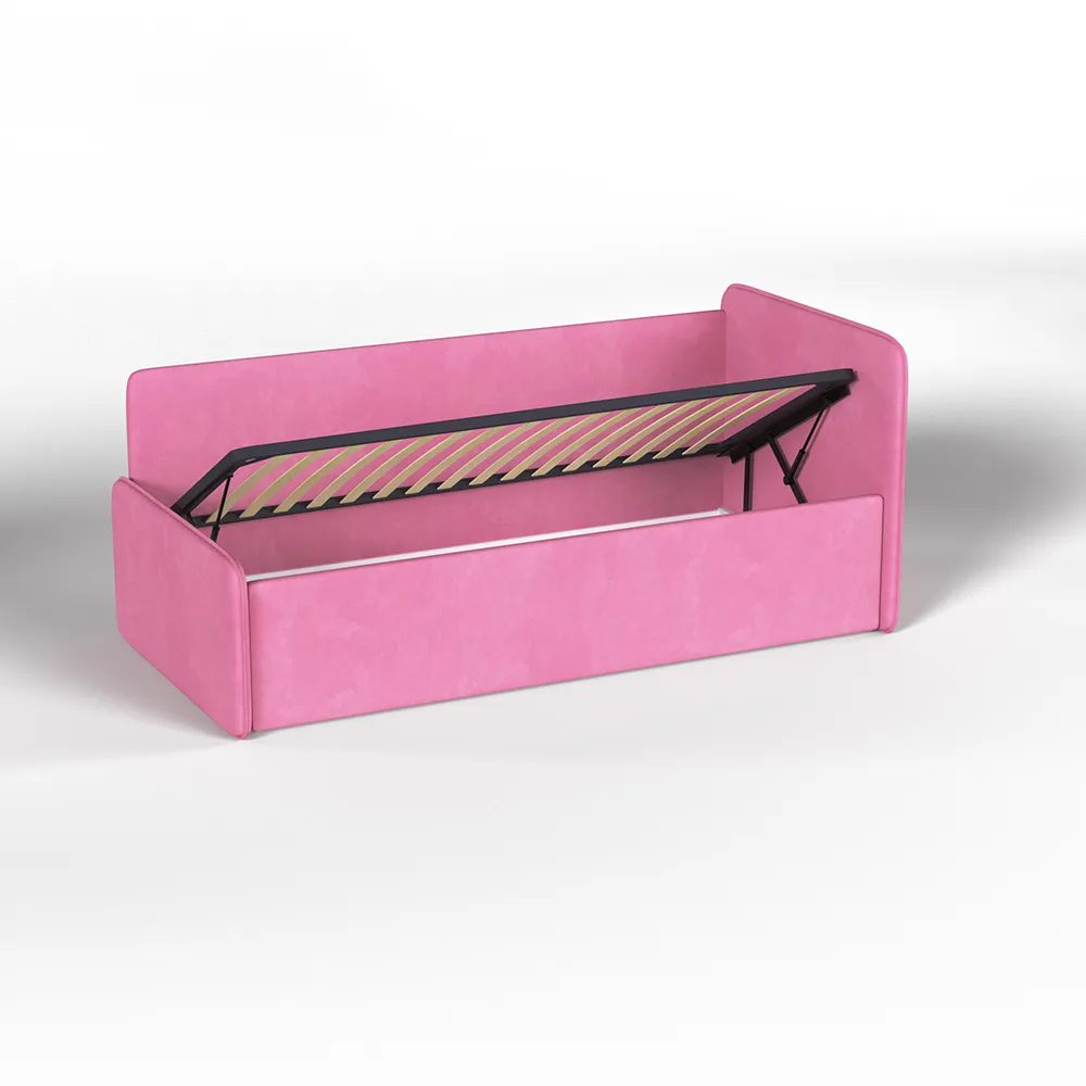 img-Тахта с подъемным механизмом Микровелюр Барби 1