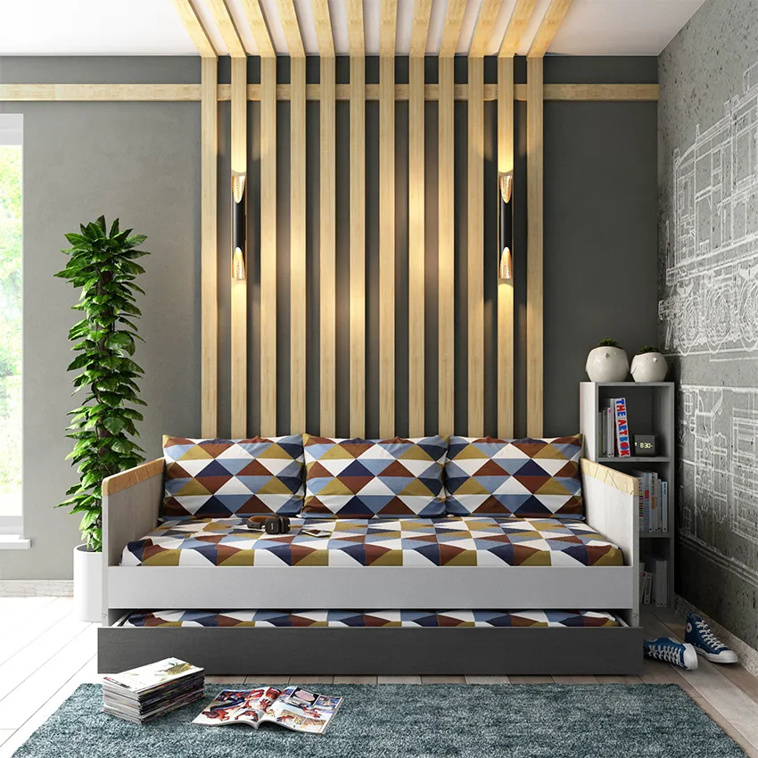 Кровать большая с доп. спальным местом  3