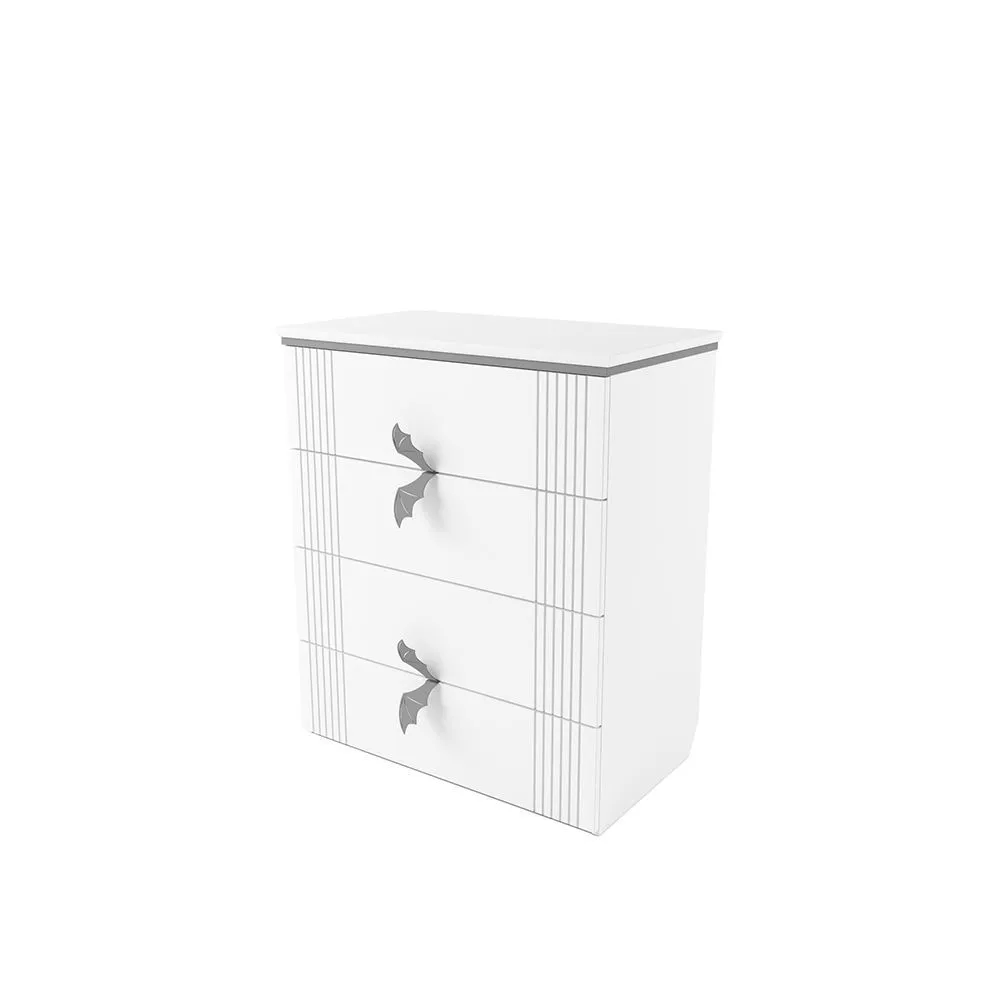 Комод Мишель Белый Серый 1
