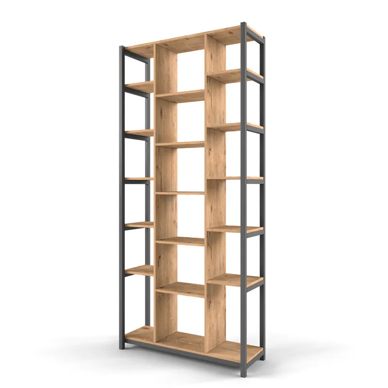 Кровать-чердак «Лофт» со столом и стеллажом перегородкой 6