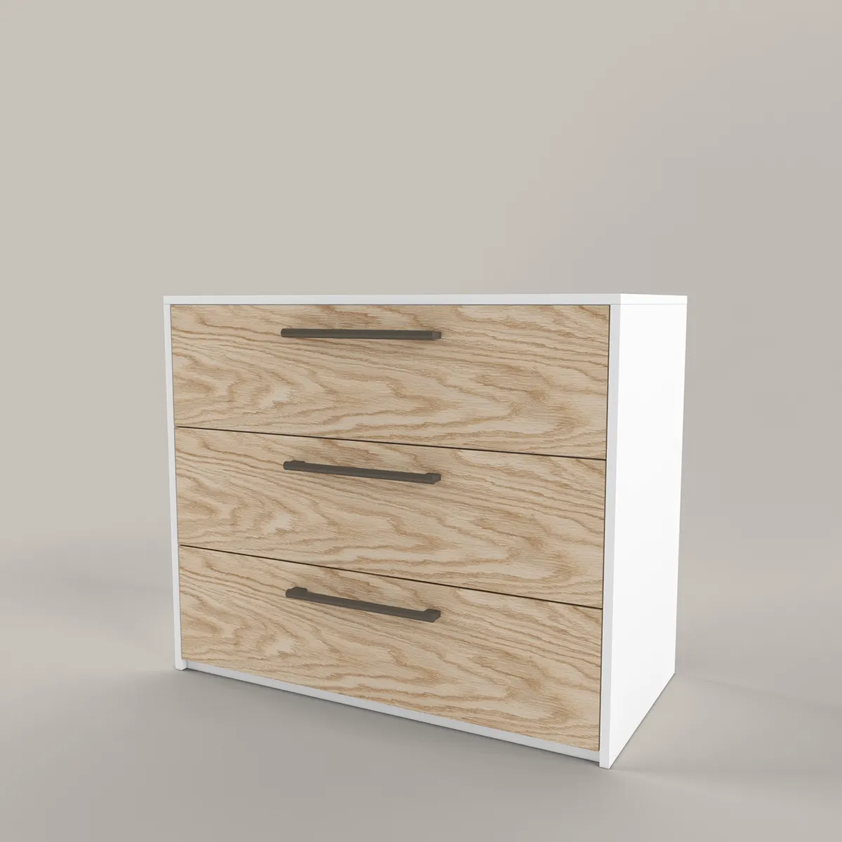 Комод Тури Белый Графит 1