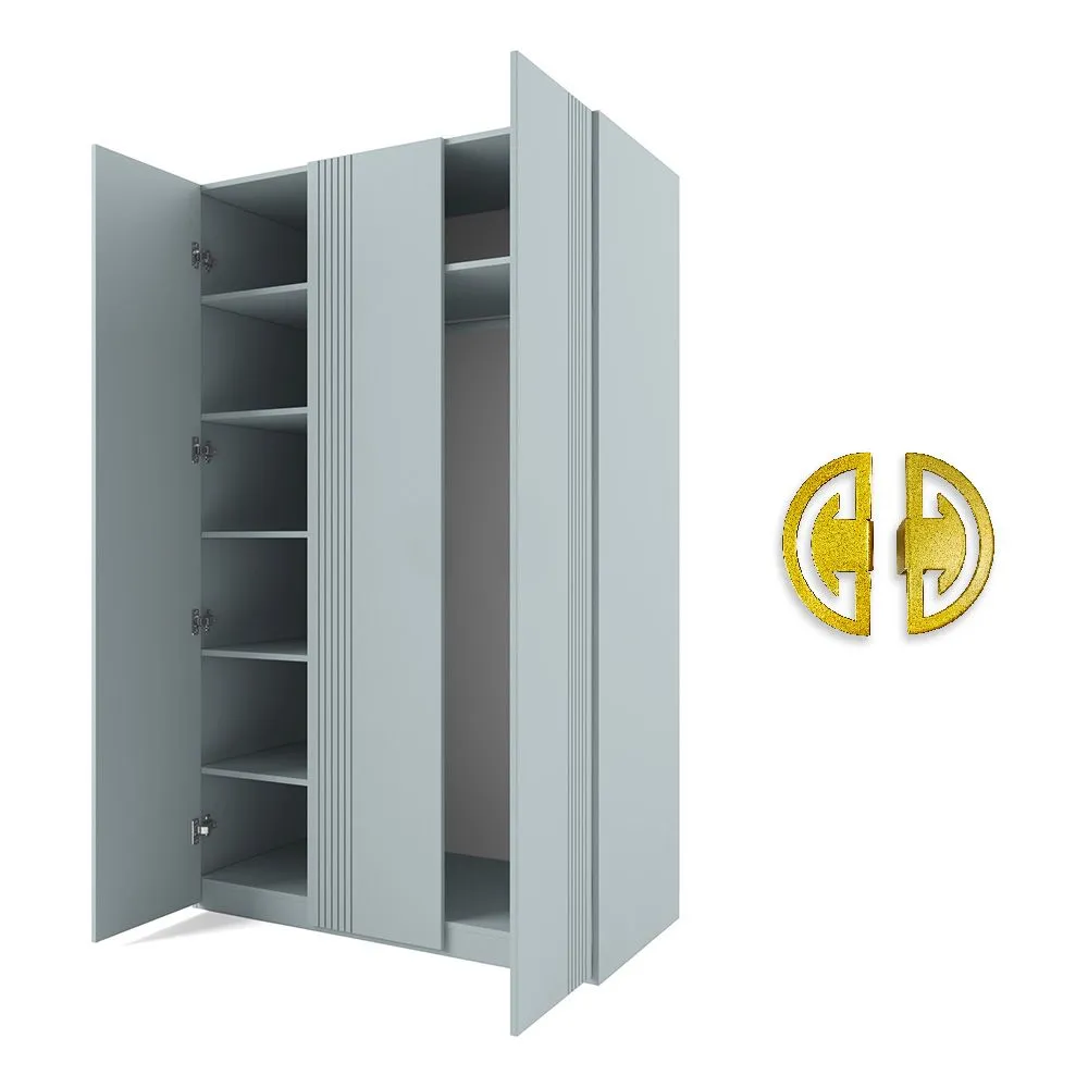 img-Шкаф 3х створчатый Мишель Фрост Золото 2