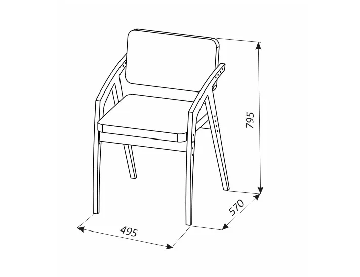 Стул регулируемый «Бруно» узор 6
