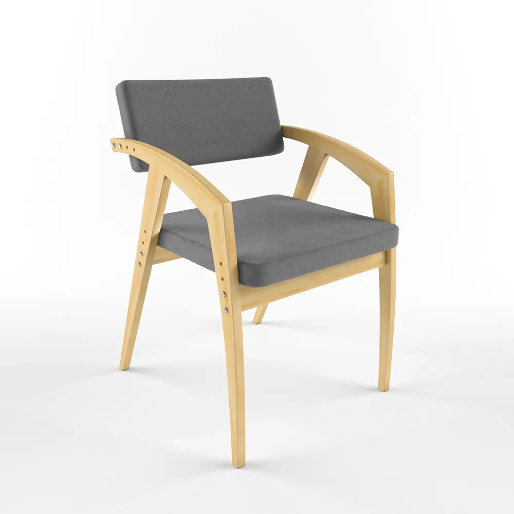 img-Стул регулируемый «Бруно» Микровелюр серый 1