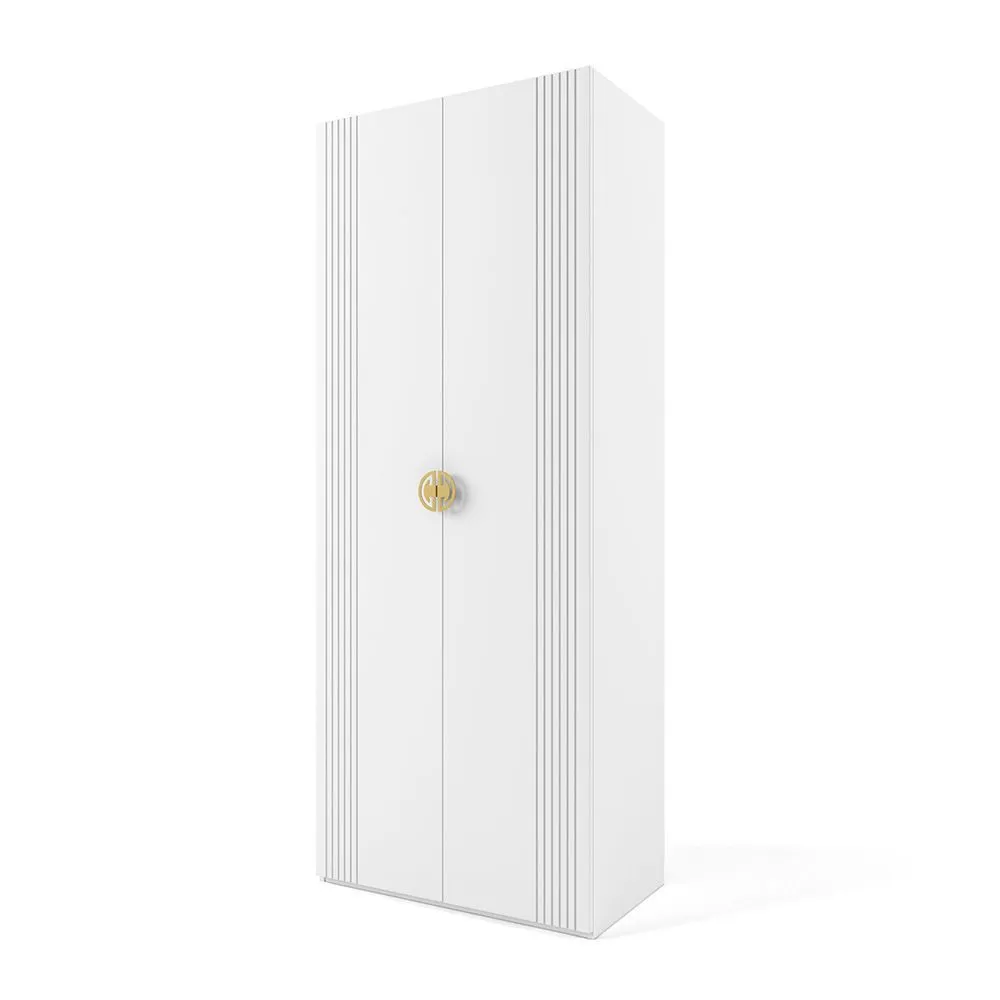 Шкаф для книг Мишель Белый Золотой 1